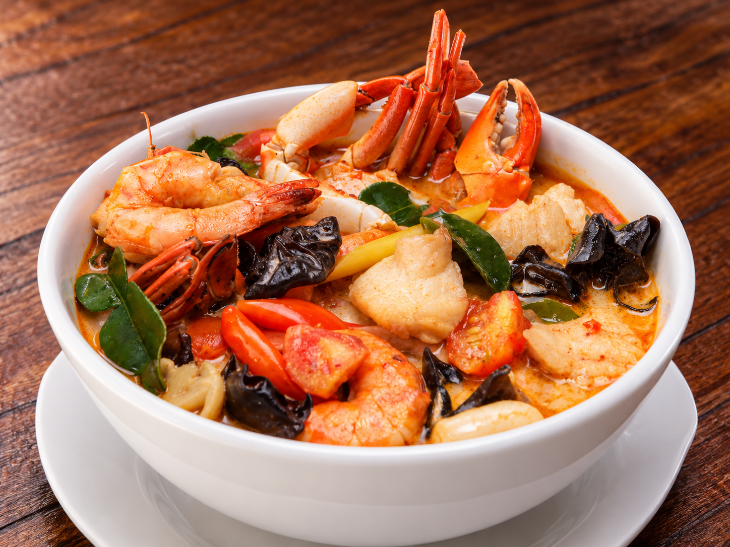 Crab and Prawn Tom Yum Feast